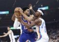 okc thunder vs 76ers match player stats