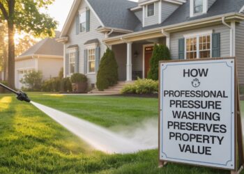 How Professional Pressure Washing Preserves Property Value