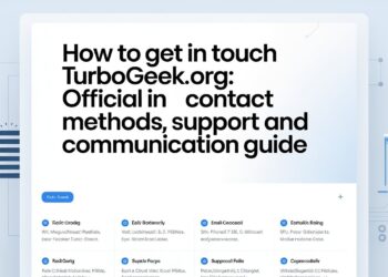 How to Get in Touch in TurboGeek.org Official Contact Methods, Support, and Communication Guide