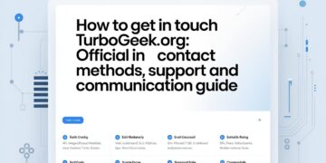 How to Get in Touch in TurboGeek.org Official Contact Methods, Support, and Communication Guide