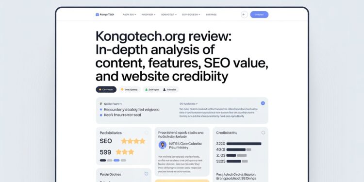 Kongotech.org Review In-Depth Analysis of Content, Features, SEO Value, and Website Credibility