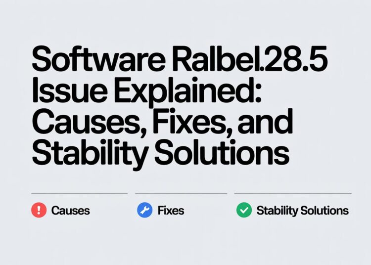 Software Ralbel28.2.5 Issue Explained Causes, Fixes, and Stability Solutions