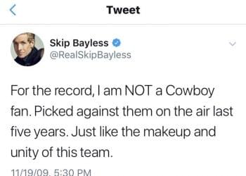 Skip Bayless Twitter