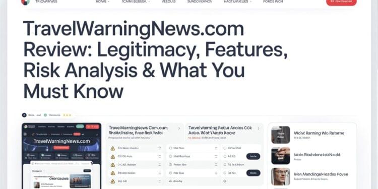 TravelWarningNews.com Review Legitimacy, Features, Risk Analysis & What You Must Know